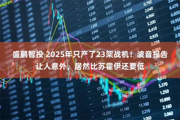 盛鹏智投 2025年只产了23架战机！波音报告让人意外，居然比苏霍伊还要低